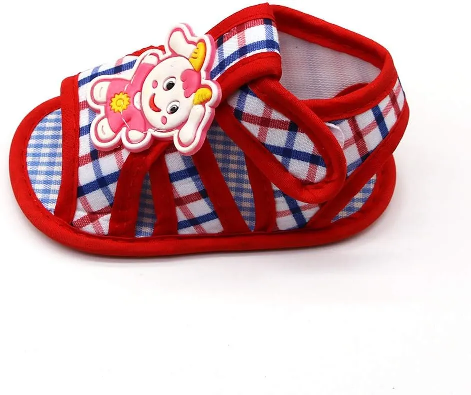 Newborn Baby Girls Lamb Prewalker Soft Sole Sandals Single Shoes Toddler Slip on Shoes