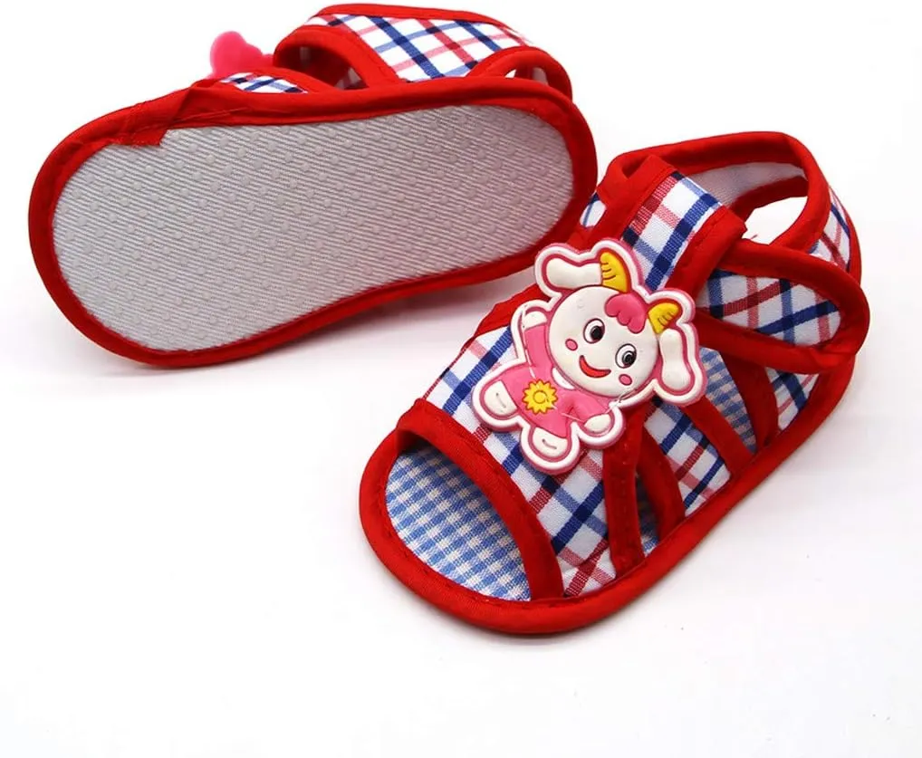 Newborn Baby Girls Lamb Prewalker Soft Sole Sandals Single Shoes Toddler Slip on Shoes