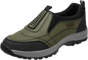 Orthopedic Walking Shoes Hiking Shoes Mens, Slip-On Outdoor Sneakers,Men's Comfortable Waterproof Orthopedic Walking Shoe