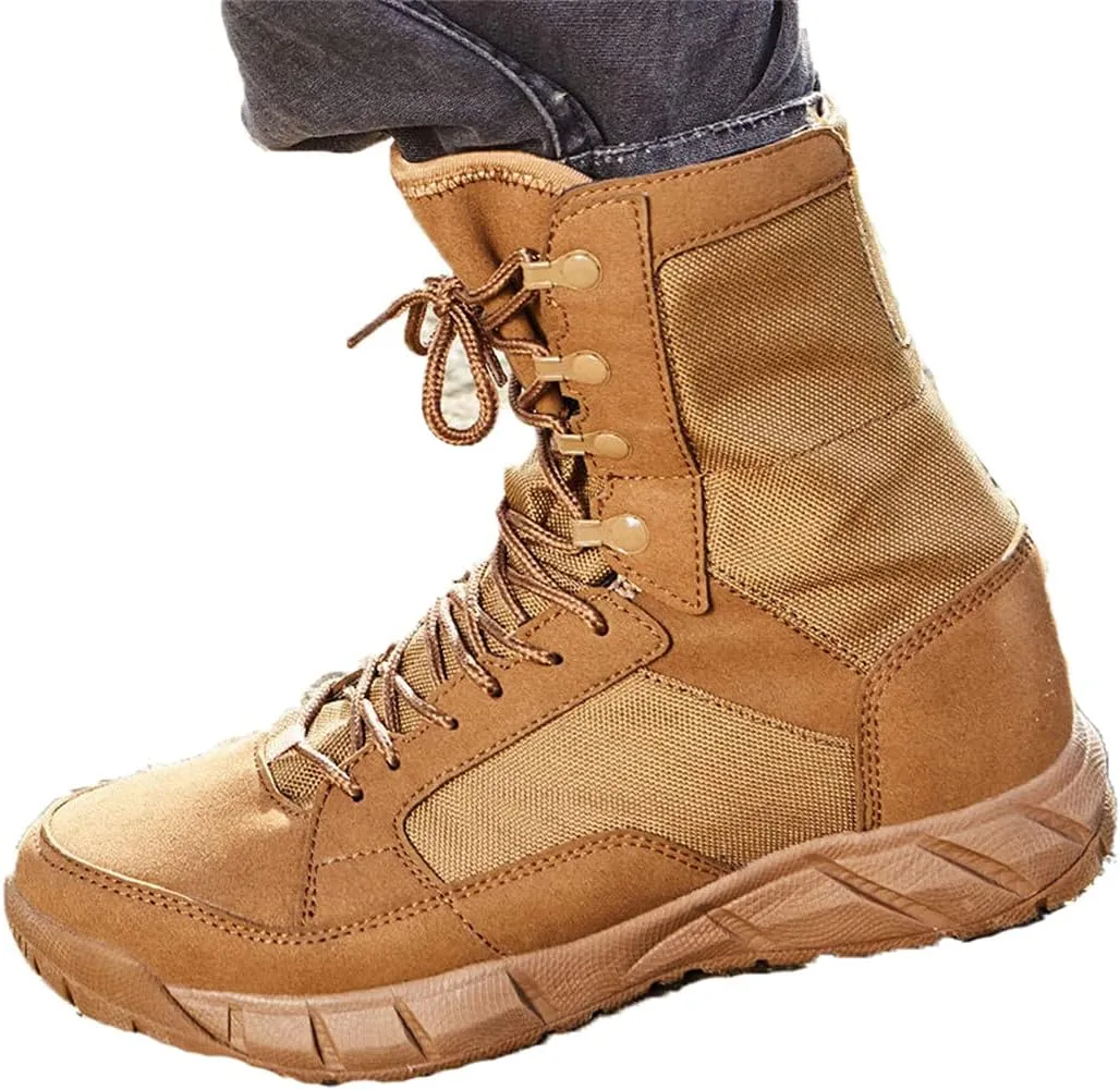 Outdoor Climbing Waterproof High Shoes, Military Combat Tactical Boots, Men Hunting Hiking Desert Army Boot