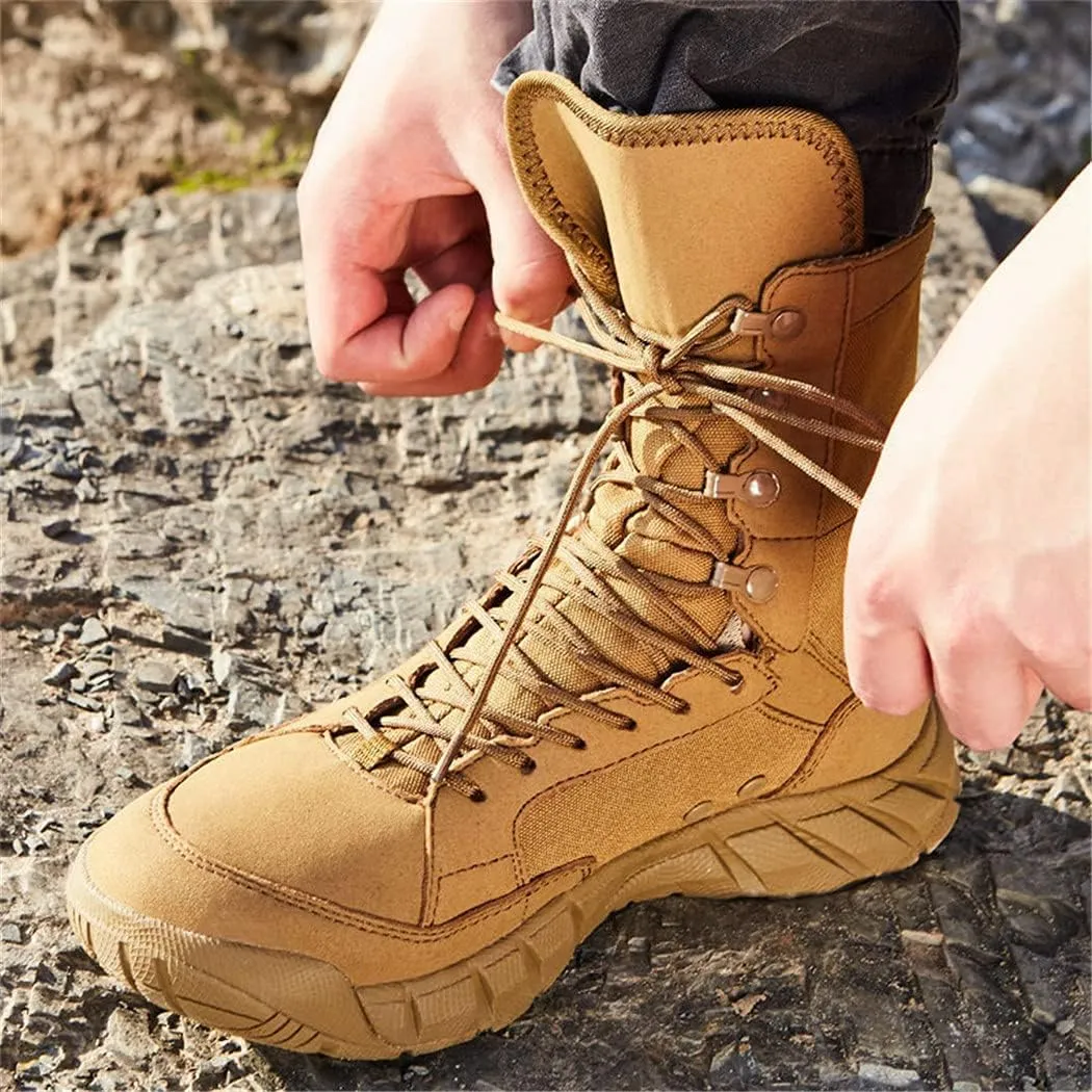 Outdoor Climbing Waterproof High Shoes, Military Combat Tactical Boots, Men Hunting Hiking Desert Army Boot