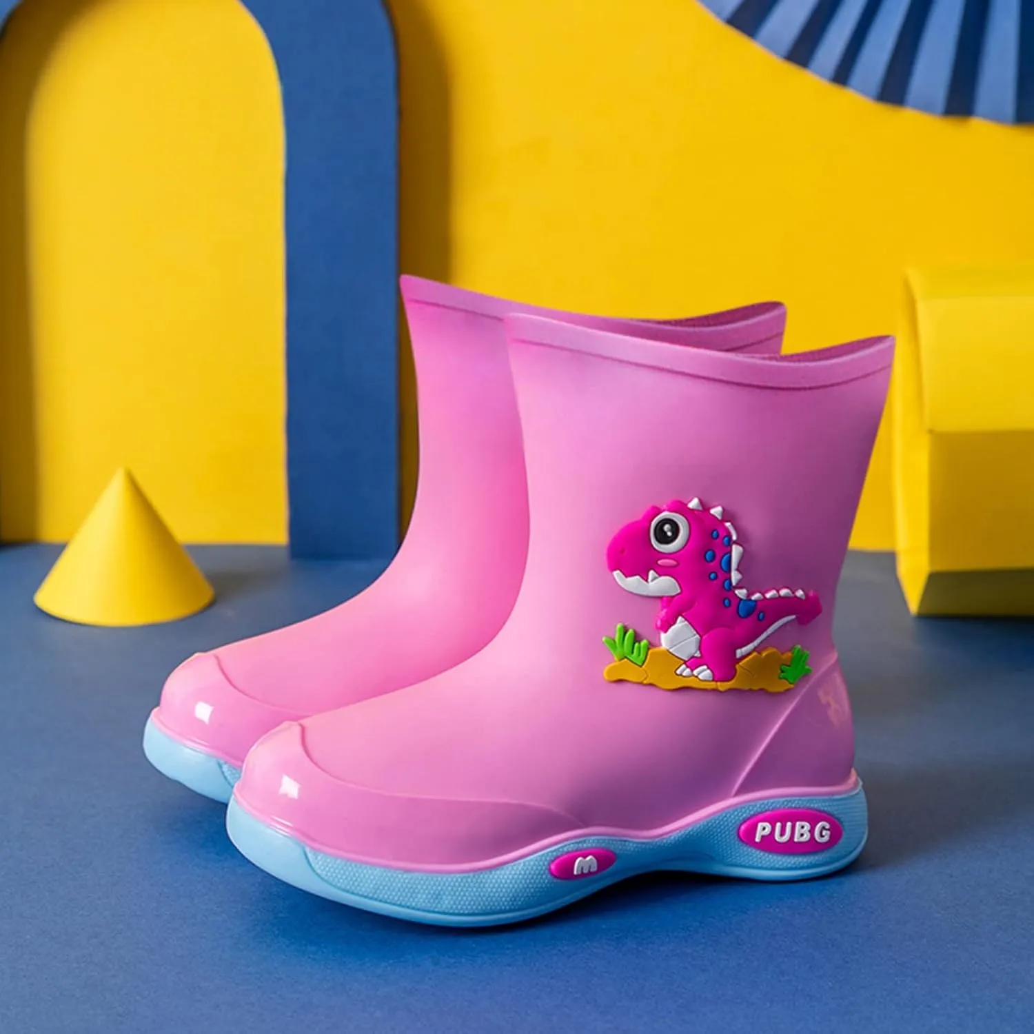 Rain Boots Girls Boys Kids Cartoon Baby Rubber Boots Toddler Waterproof Garden Shoes for Outdoor Play Work