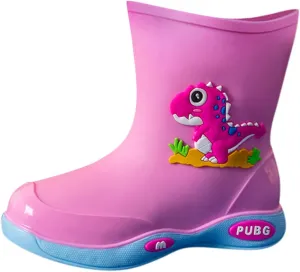 Rain Boots Girls Boys Kids Cartoon Baby Rubber Boots Toddler Waterproof Garden Shoes for Outdoor Play Work