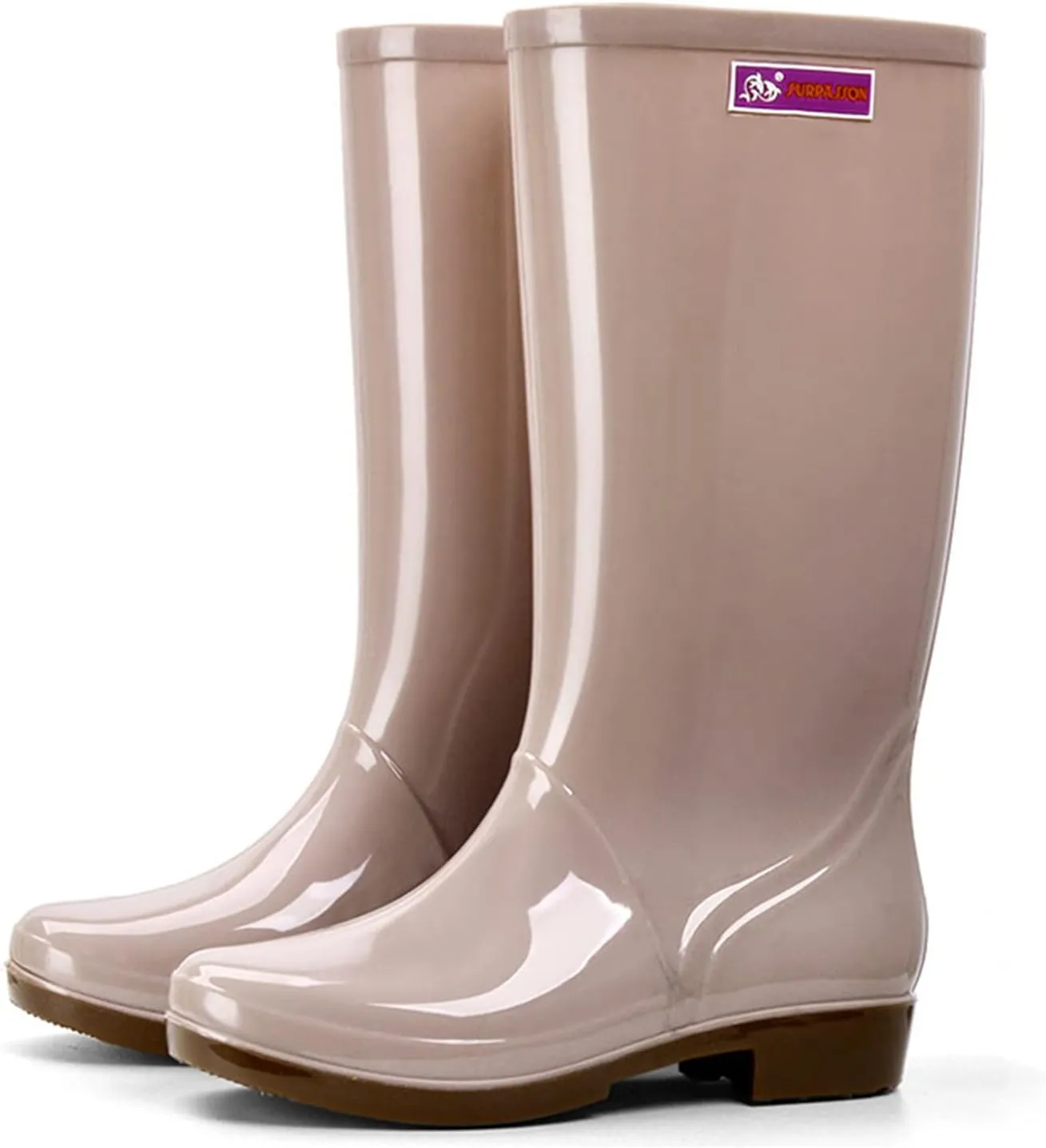 Rain Boots Women Tall Mens Grounded Footwear Small Heel Booties Non Slip Work Barefoot Shoes Women's Rain Boots Waterproof Garden Shoes Womens Hiking Boots