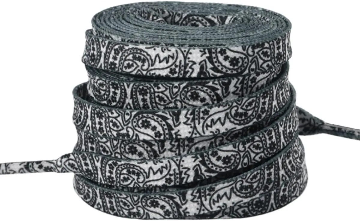 Running Shoe Lace, 47" Flat Paisley Shoelaces, Colourful Shoelaces for Sneakers Athletic sport/Running