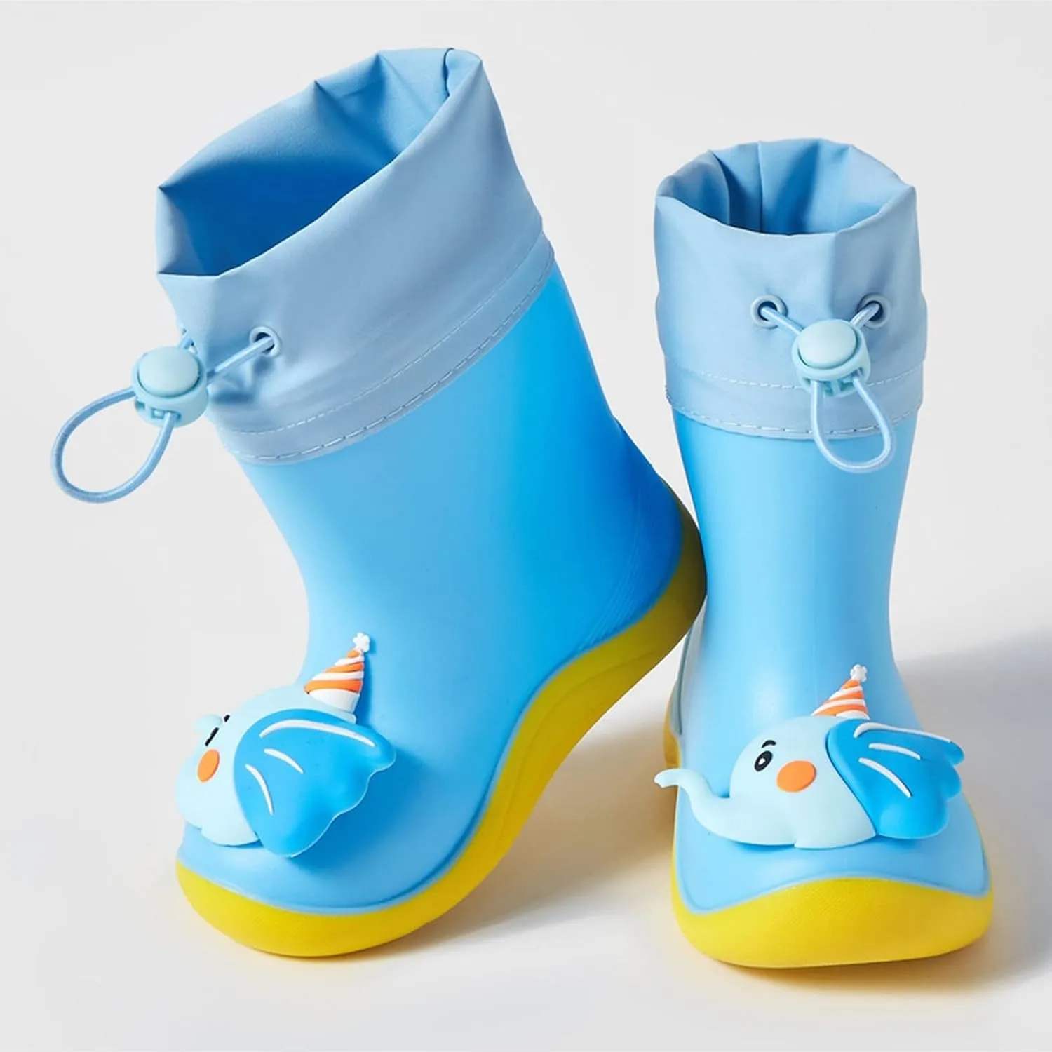 sfdgfhyf Kids Rain Boots Toddler Rain Shoes Children aterproof Boots for Boys and Girl Elephant Rain Shoes with Warm