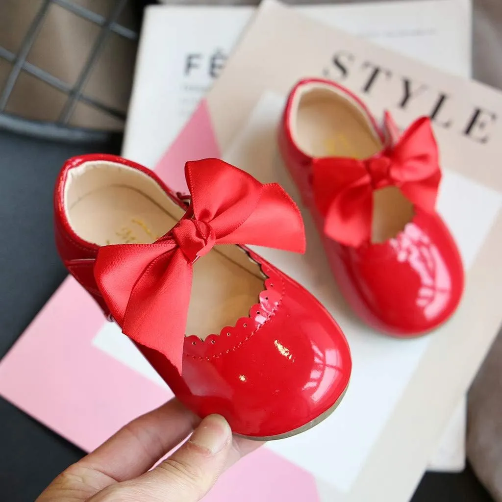 Shoes for Girls,Toddler Girls Infant Baby Shoes Knot Kids Leather Princess Sandals Baby Shoes Soft 0-7 Years
