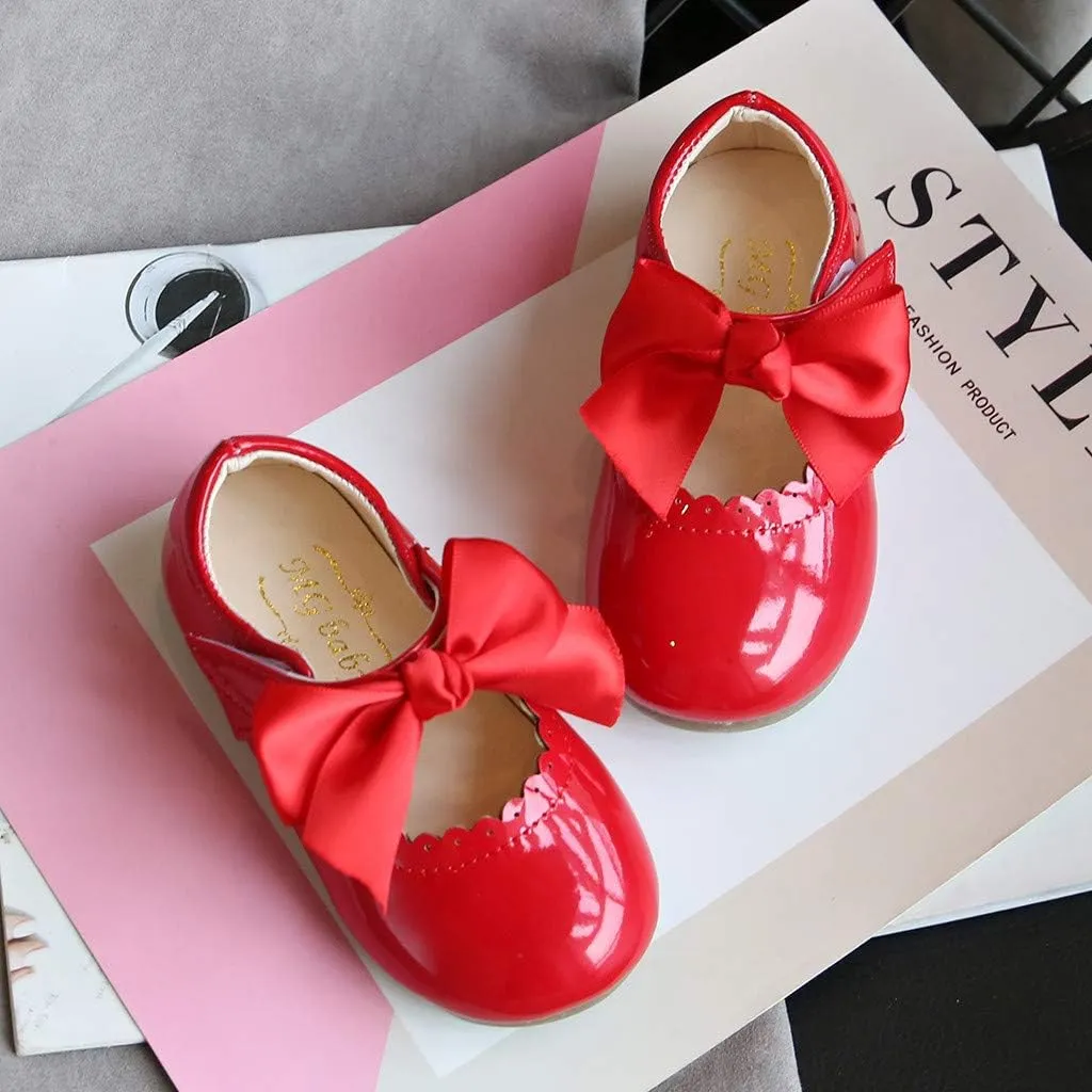 Shoes for Girls,Toddler Girls Infant Baby Shoes Knot Kids Leather Princess Sandals Baby Shoes Soft 0-7 Years