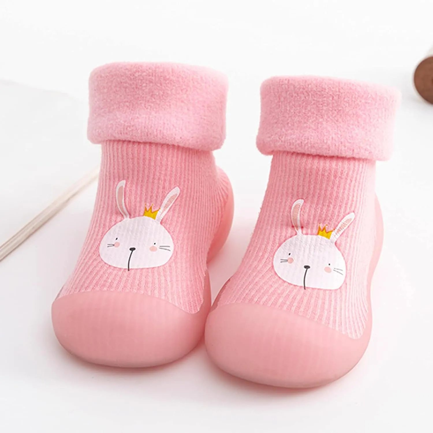 Shoes for Kids,Shoes for Kids Sock Shoes Anti-Slip Fuzzy Slipper Breathable Home Boy Shoes 0-4 Years