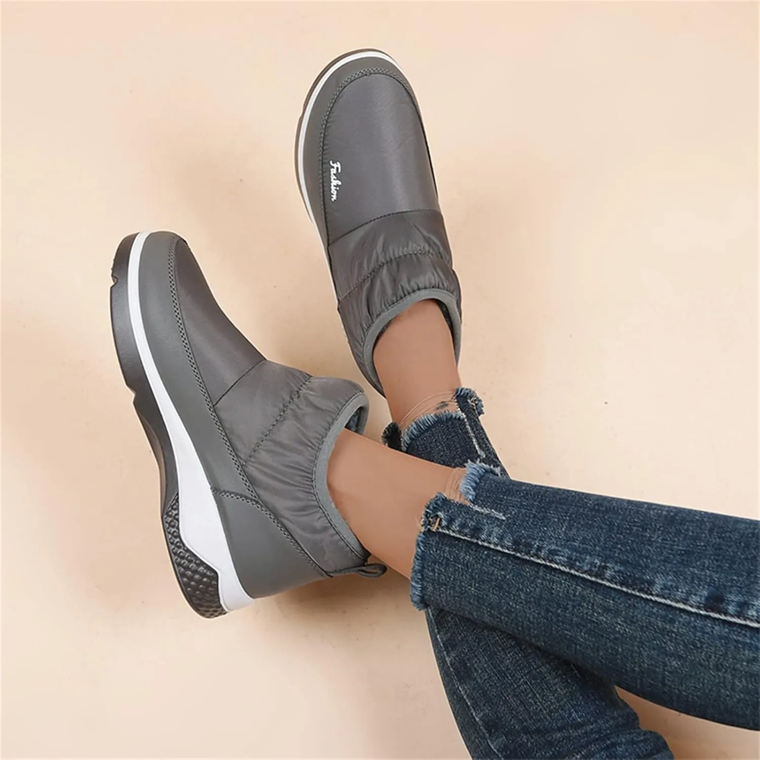 Snow Boots for Women Cute Women's Waterproof Boots Work Cute Knee High Winter Boots for Women Waterproof Women's Winter Ankle Booties Womens Winter Hiking Boots Waterproof
