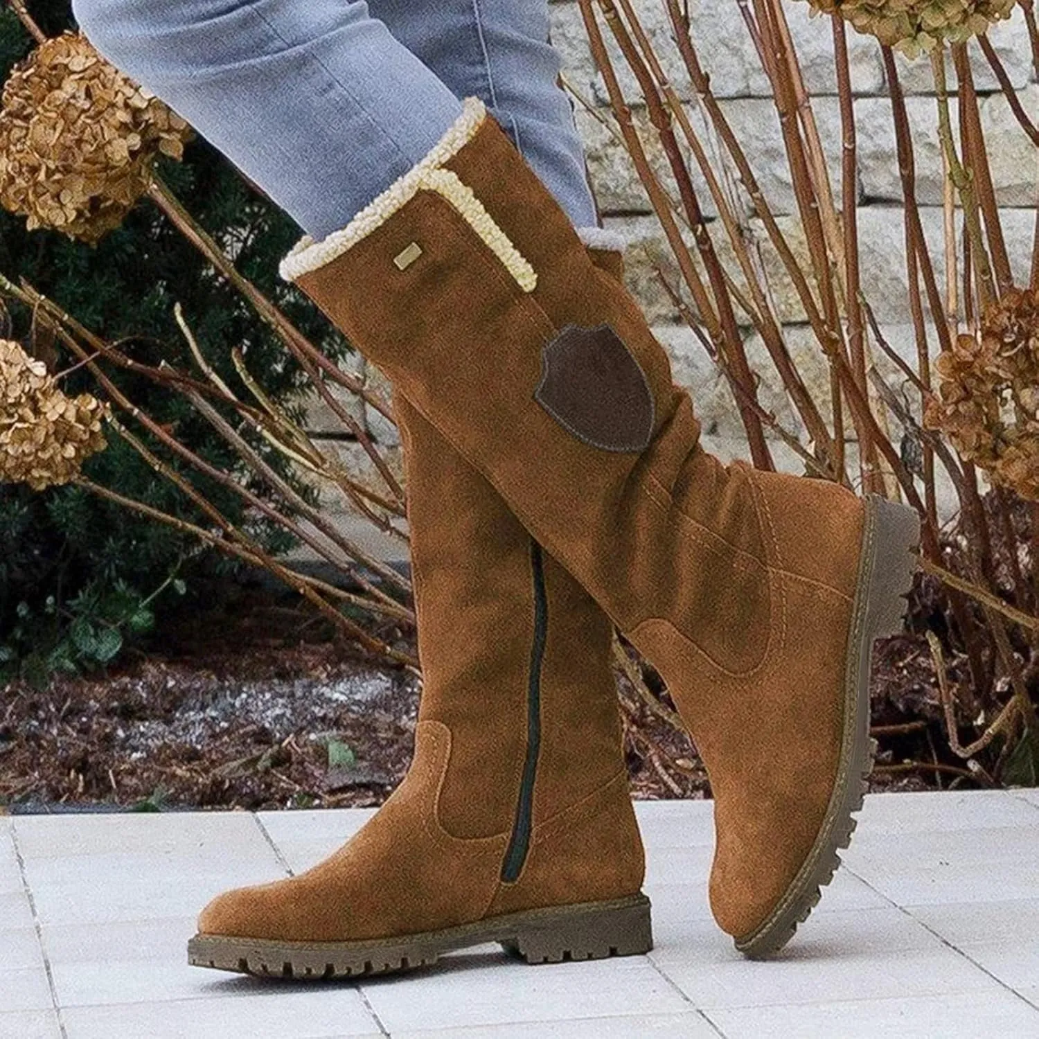 Snow Boots Women Shoes For Women Snow Long Knee Hign Boots Women's Boots Womens Suede Leather Snow Boots
