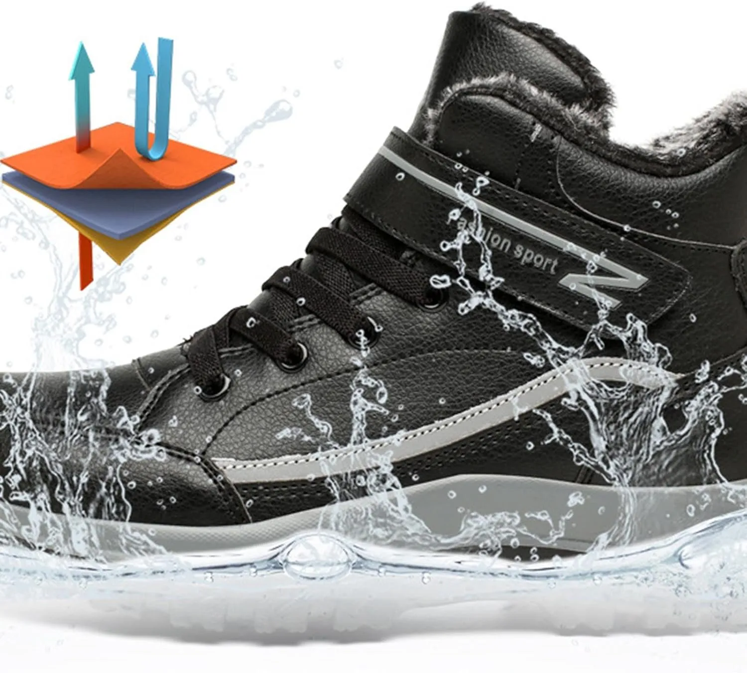 Snow Shoes For Men Cotton Shoes Anti Slip Boots For Women Snow Boots aterproof Womens Winter Hiking Boots