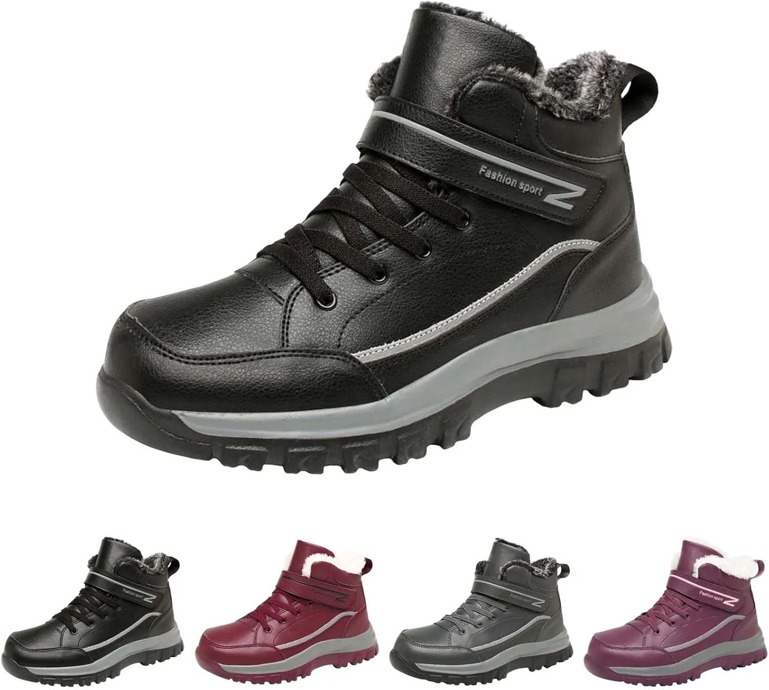 Snow Shoes For Men Cotton Shoes Anti Slip Boots For Women Snow Boots aterproof Womens Winter Hiking Boots