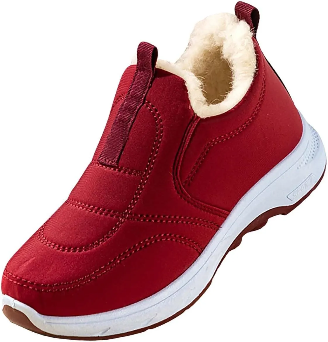 Snow Shoes For Men Fu Lined Ankle Booties Non-Slip Insulated Slip On Shoes Hiking Boots Women aterproof