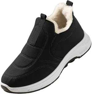 Snow Shoes For Men Fu Lined Ankle Booties Non-Slip Insulated Slip On Shoes Hiking Boots Women aterproof