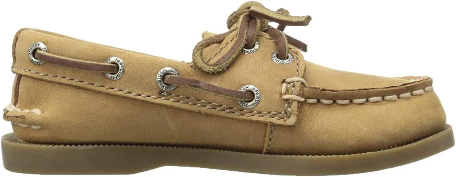 Sperry Kids Boys Authentic Original Slip On Boat Casual Shoes - Beige