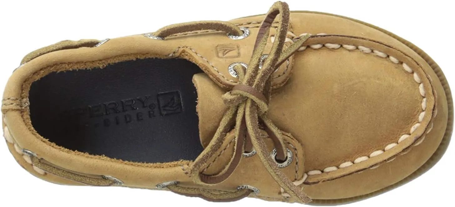 Sperry Kids Boys Authentic Original Slip On Boat Casual Shoes - Beige