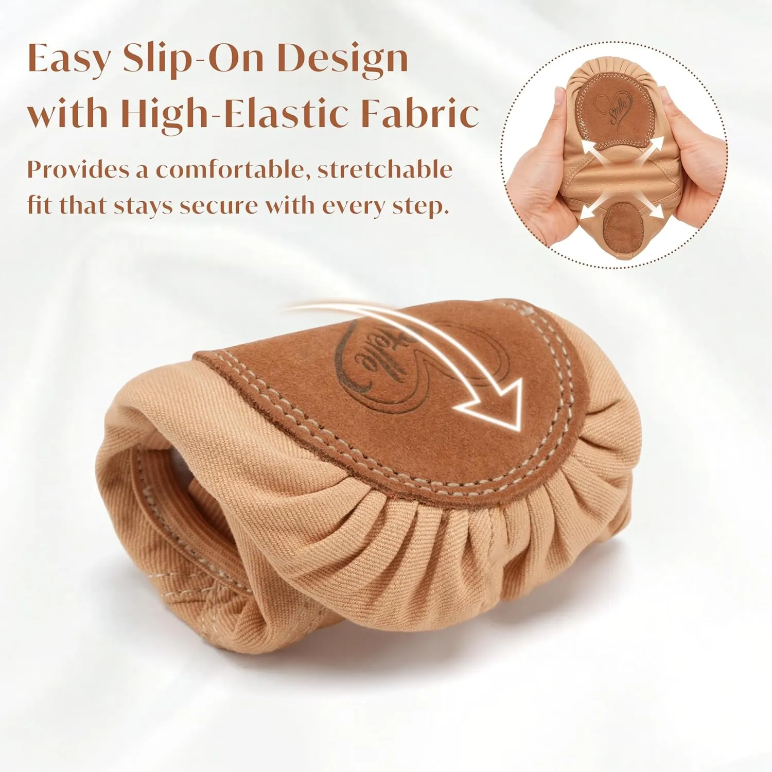 Stelle Ballet Shoes for Women Highly Stretch Canvas Dance Slipper Ballet Mesh Flats Non-Slip Yoga