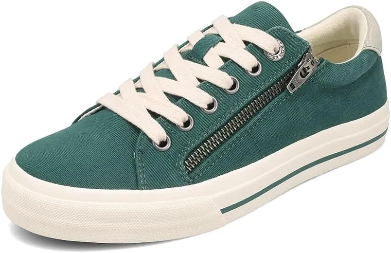 Taos Z Soul Women??s Sneaker - Stylish Platform Sneaker with Removable Footbed, Arch Support, Premium Cushioning, Lace-Up Adjustability, and Easy Access Zipper