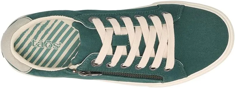 Taos Z Soul Women??s Sneaker - Stylish Platform Sneaker with Removable Footbed, Arch Support, Premium Cushioning, Lace-Up Adjustability, and Easy Access Zipper