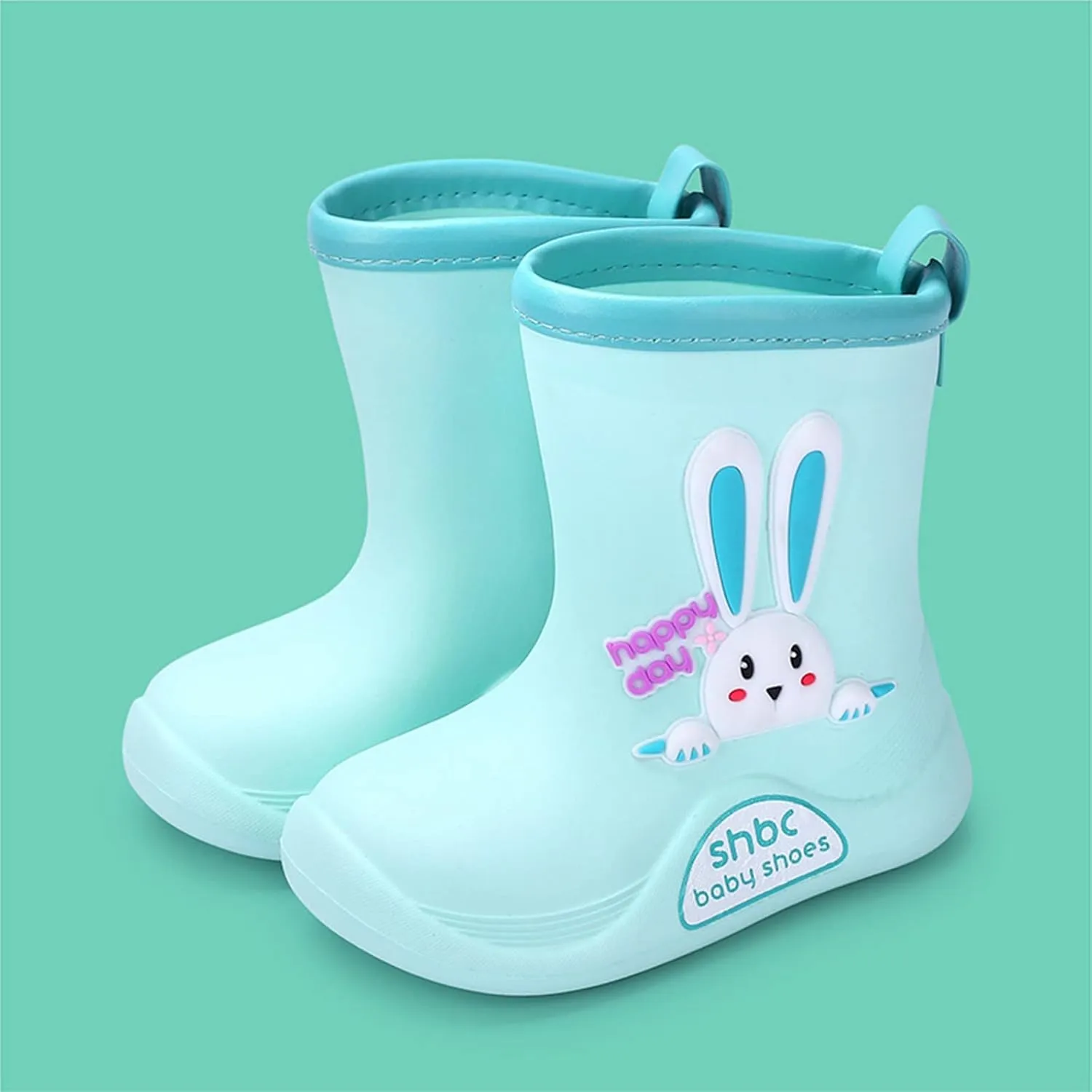 Toddler Dinosaur Rain Boots Waterproof Rubber Kids Rain Boots for Girls Boys Outdoor Non Slip Soft Garden Boots