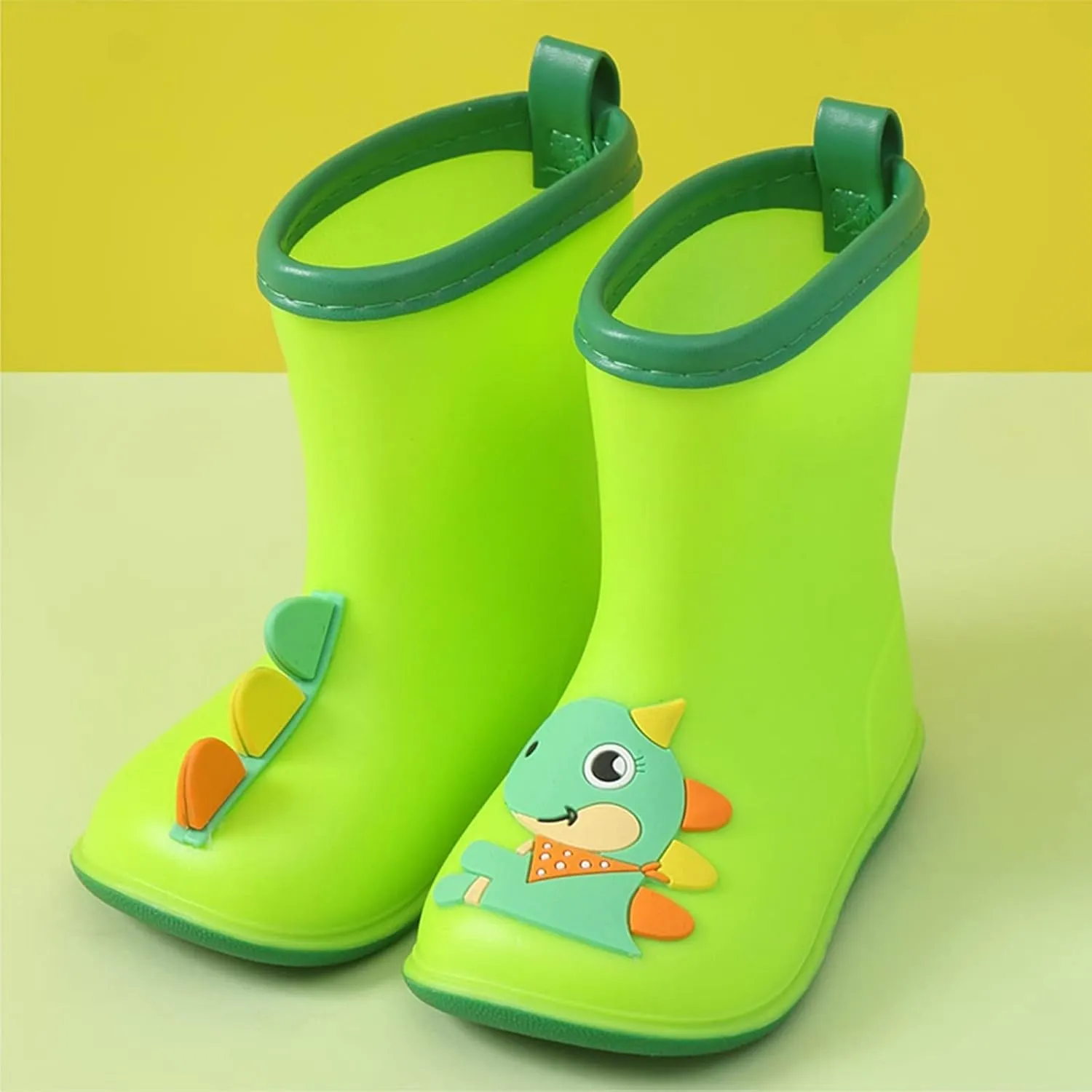Toddler Kids Cartoon Animal Print Rain Boots Baby Water Shoes EVA Soft Outdoor Kids Rain Boots for Toddler Girl Fashion