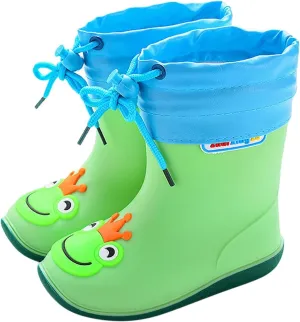 Toddler Rain Boots Waterproof Rainboots Outdoor Boys Girls Cute Water Shoes Non-Slip Rubber Mud Boots Lightweight