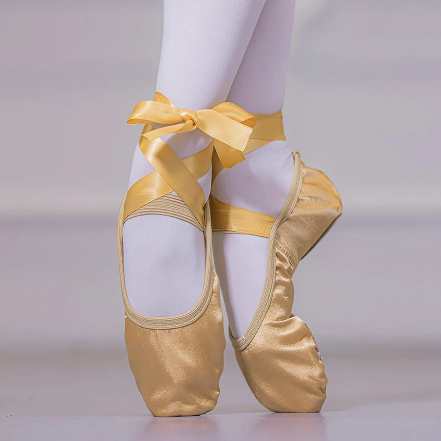 Toddler Winter Dance Shoes Children Warm Ballet Stage Performance Shoes Long Lace Yoga Training Indoor Shoes