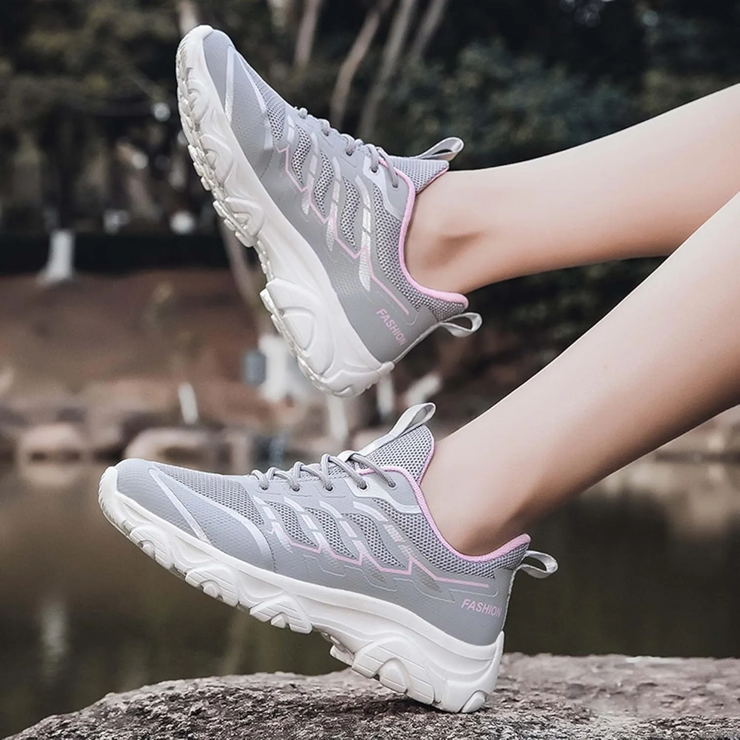 Unisex Mid Top Mountaineering Shoes Men's Shoes Women's Shoes Damping Stable Hiking Shoes Non Slip Wear-Resistant Climbing Shoes