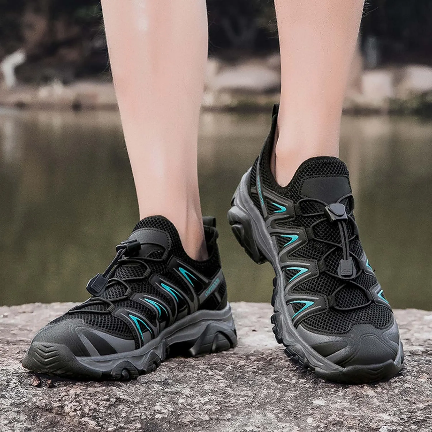Unisex Mid Top Mountaineering Shoes Men's Shoes Women's Shoes Soft High Elastic Climbing Shoes Comfortable Durable Hiking Shoes