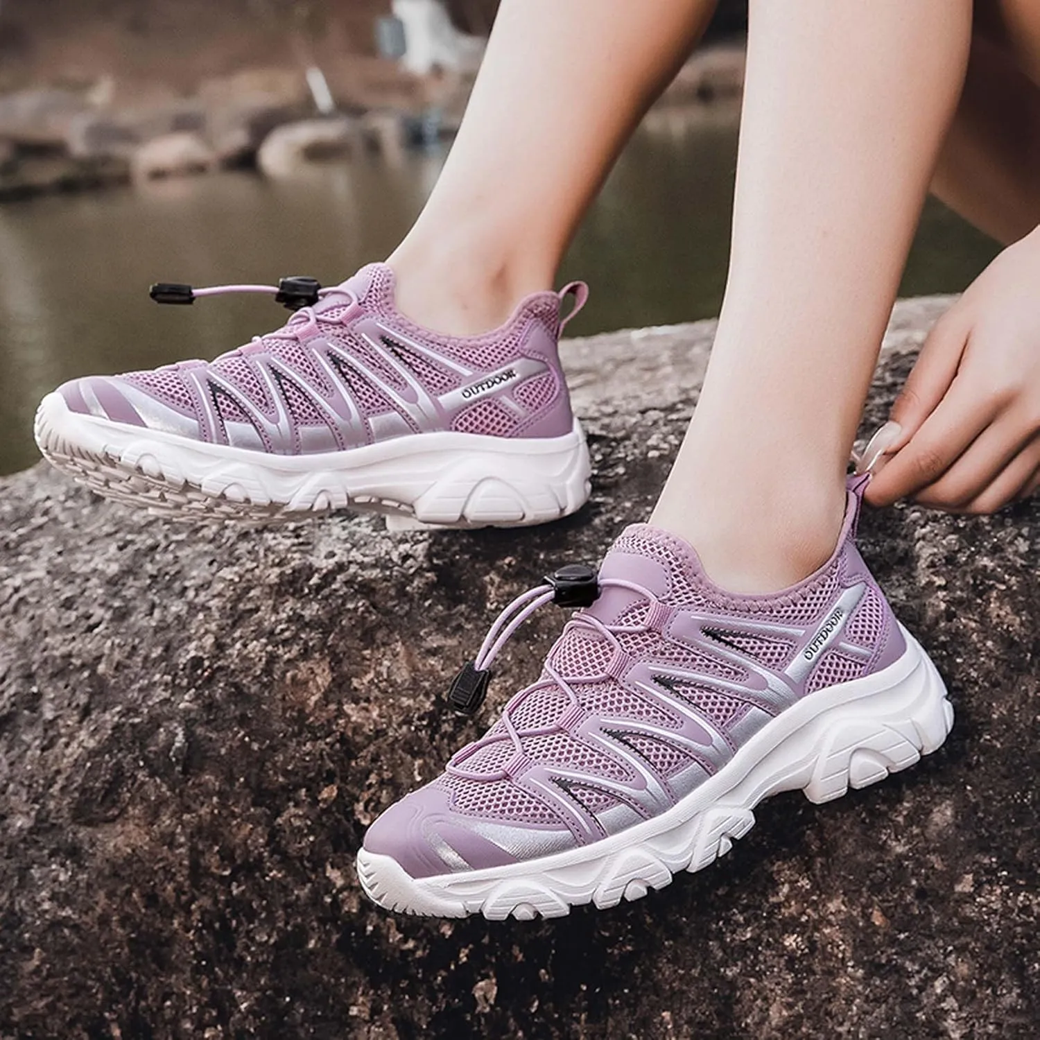 Unisex Mid Top Mountaineering Shoes Men's Shoes Women's Shoes Soft High Elastic Climbing Shoes Comfortable Durable Hiking Shoes