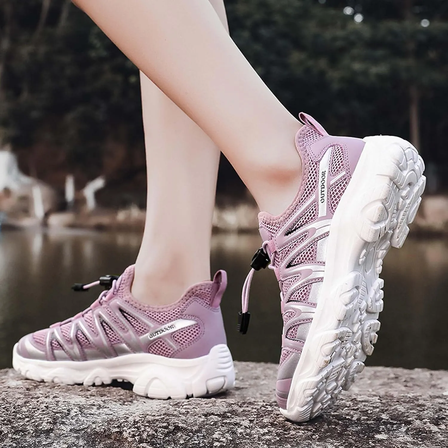 Unisex Mid Top Mountaineering Shoes Men's Shoes Women's Shoes Soft High Elastic Climbing Shoes Comfortable Durable Hiking Shoes