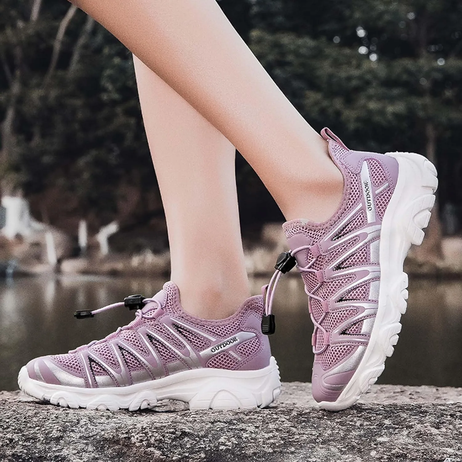 Unisex Mid Top Mountaineering Shoes Men's Shoes Women's Shoes Soft High Elastic Climbing Shoes Comfortable Durable Hiking Shoes