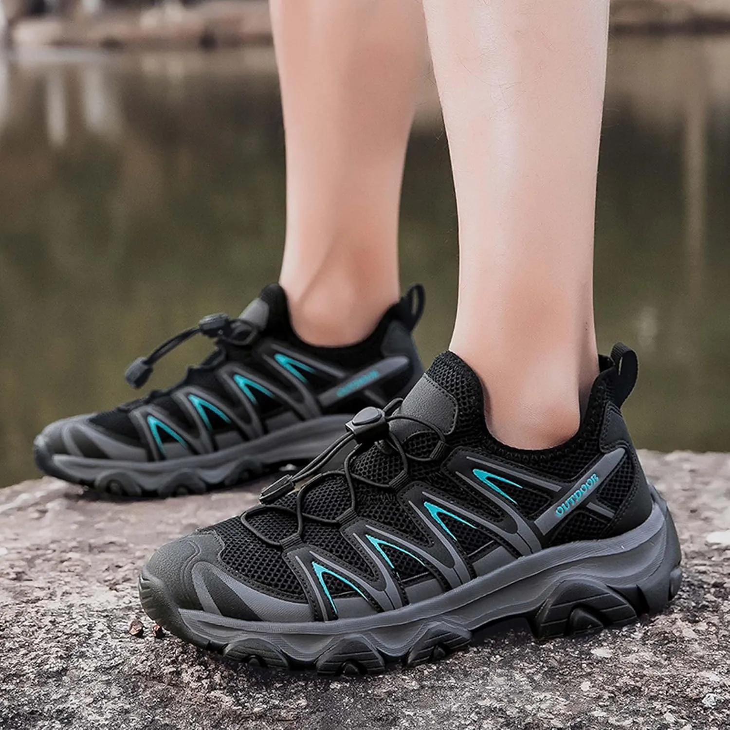 Unisex Mid Top Mountaineering Shoes Men's Shoes Women's Shoes Soft High Elastic Climbing Shoes Comfortable Durable Hiking Shoes