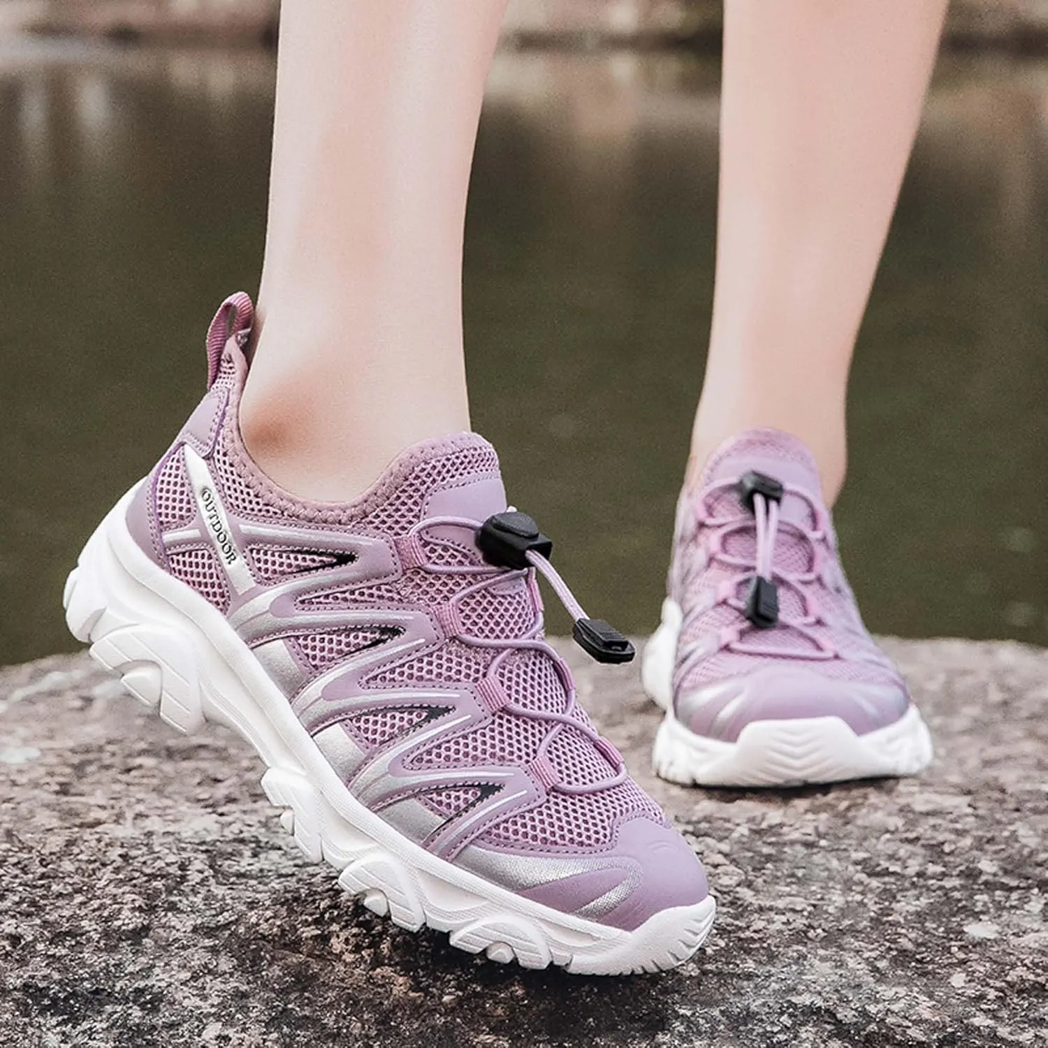 Unisex Mid Top Mountaineering Shoes Men's Shoes Women's Shoes Soft High Elastic Climbing Shoes Comfortable Durable Hiking Shoes