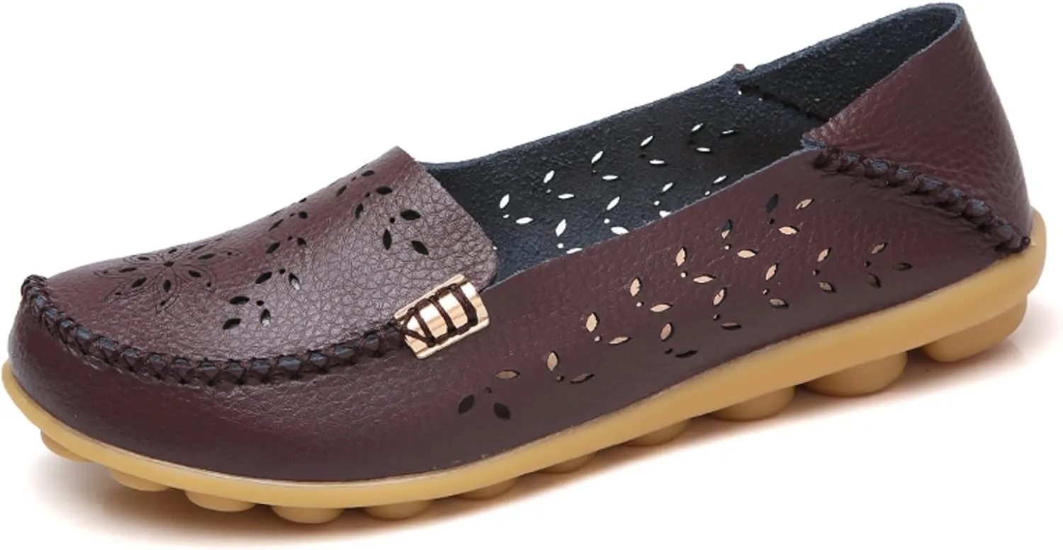 VenusCelia Women's Comfort Walking Boat Shoe