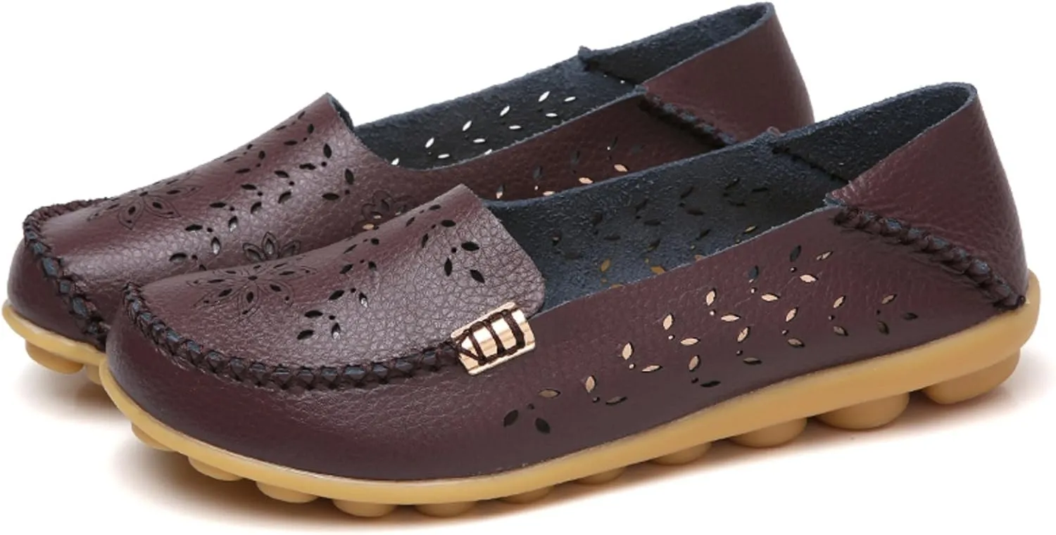 VenusCelia Women's Comfort Walking Boat Shoe