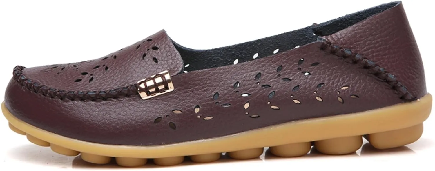 VenusCelia Women's Comfort Walking Boat Shoe