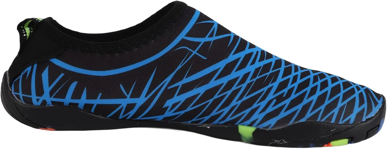 VINGVO Water Socks, Rubber Sole 1 Part Low Upper Water Shoes for Men
