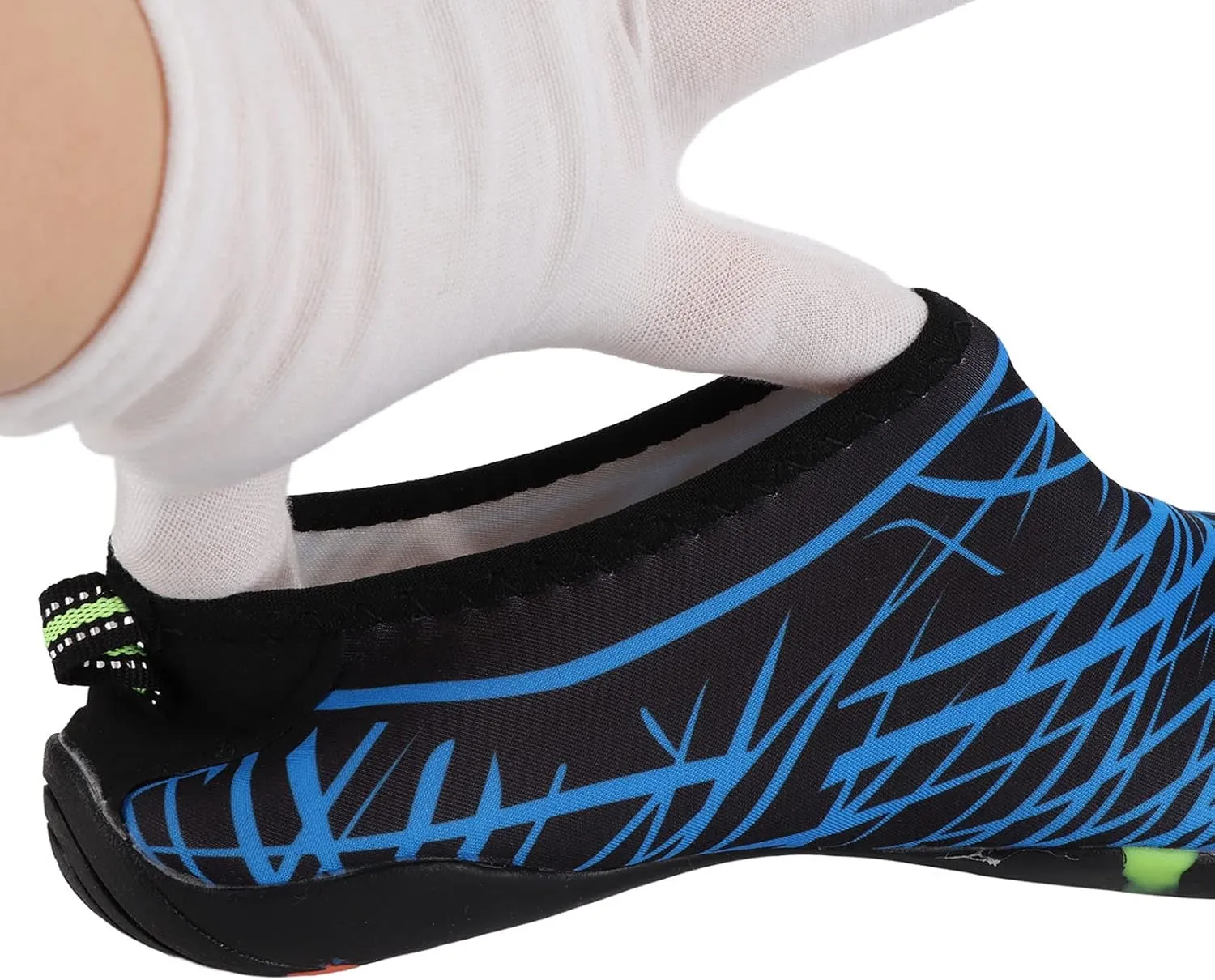 VINGVO Water Socks, Rubber Sole 1 Part Low Upper Water Shoes for Men