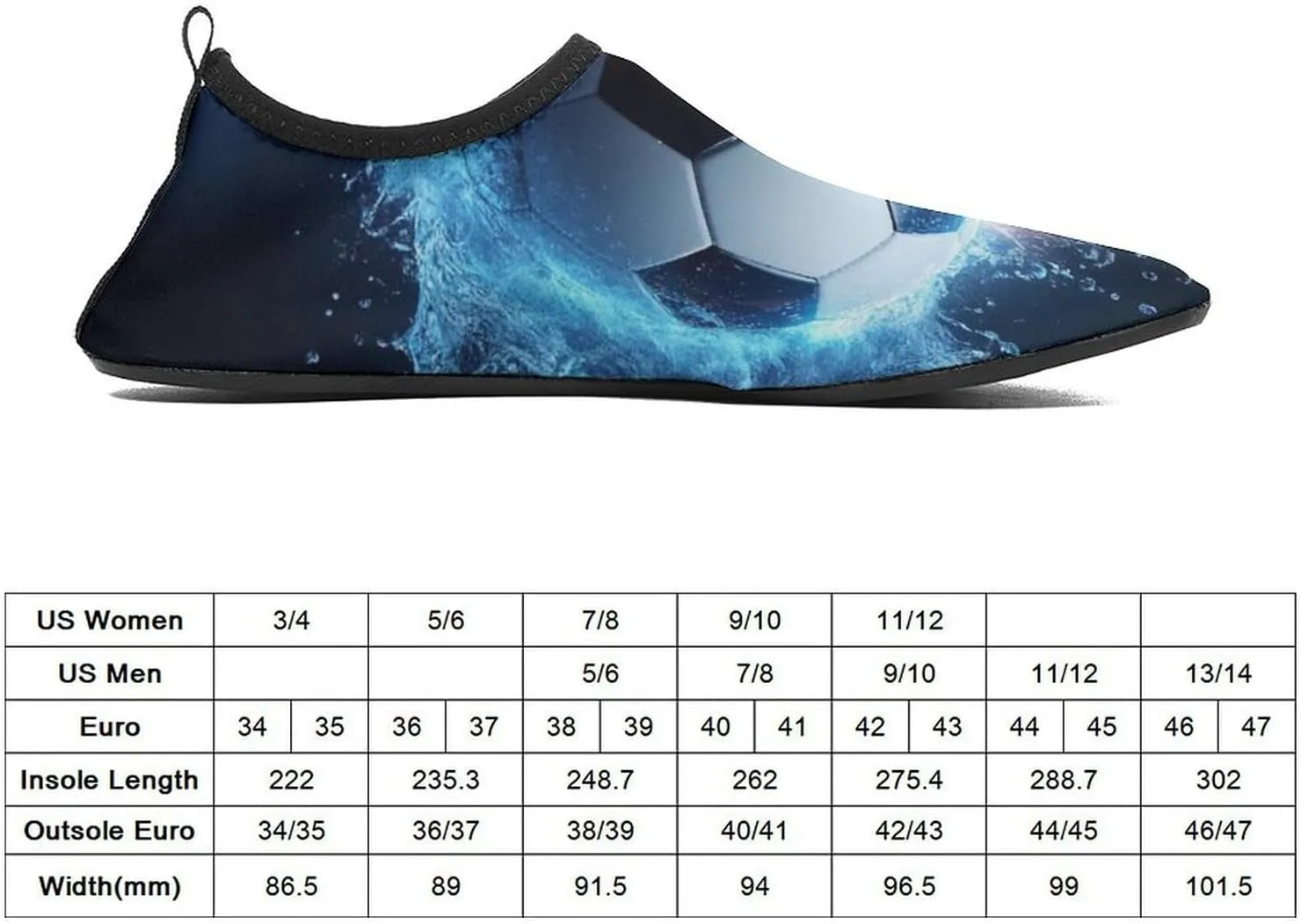 Water Shoes Quick Dry Barefoot Water Aqua Beach Pool Swim for Men Women