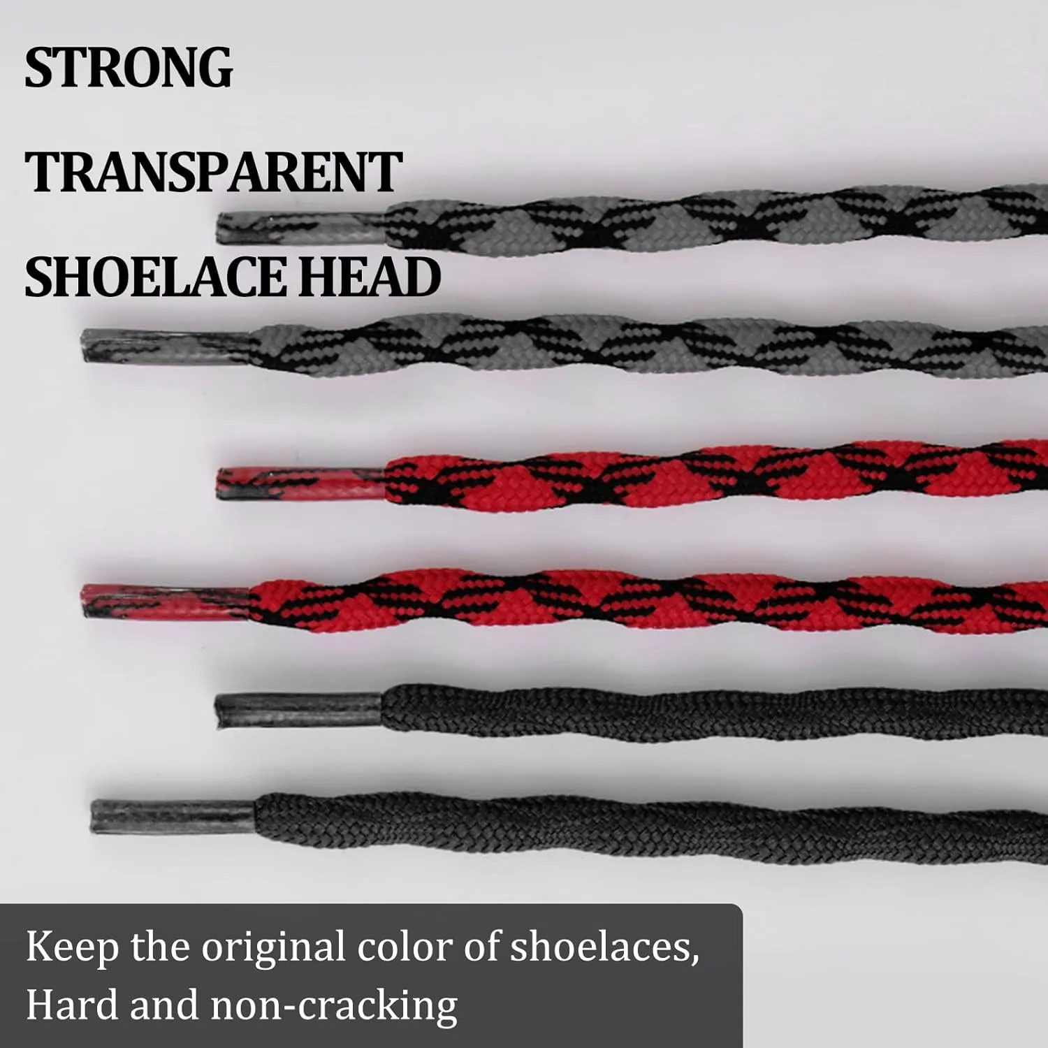 Wave Shape Boot Laces for KEEN Hiking Shoes, 4.5mm Non Slip Round Heavy Duty Durable Shoelaces Replacement Strings
