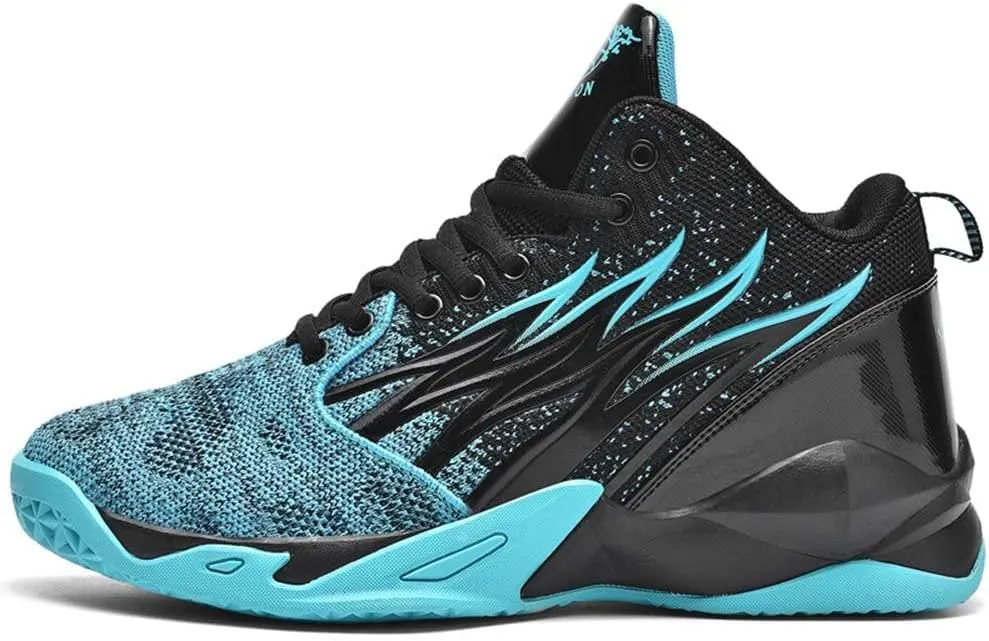WILTENA Womens Fashion High-top Basketball Shoes Mens Comfy Breathable Non Slip Sports Sneakers Outdoor Athletic Running Walking Shoes