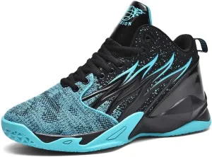 WILTENA Womens Fashion High-top Basketball Shoes Mens Comfy Breathable Non Slip Sports Sneakers Outdoor Athletic Running Walking Shoes