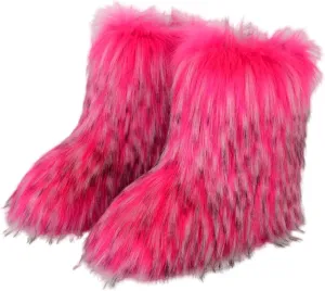 Winter Ankle Boots for Women Waterproof Snow Womens Black Snow Boots Ankle Snow Boots Size 7 Women Fur Boots Heels for Women Winter Botas Para Nieve Mujer