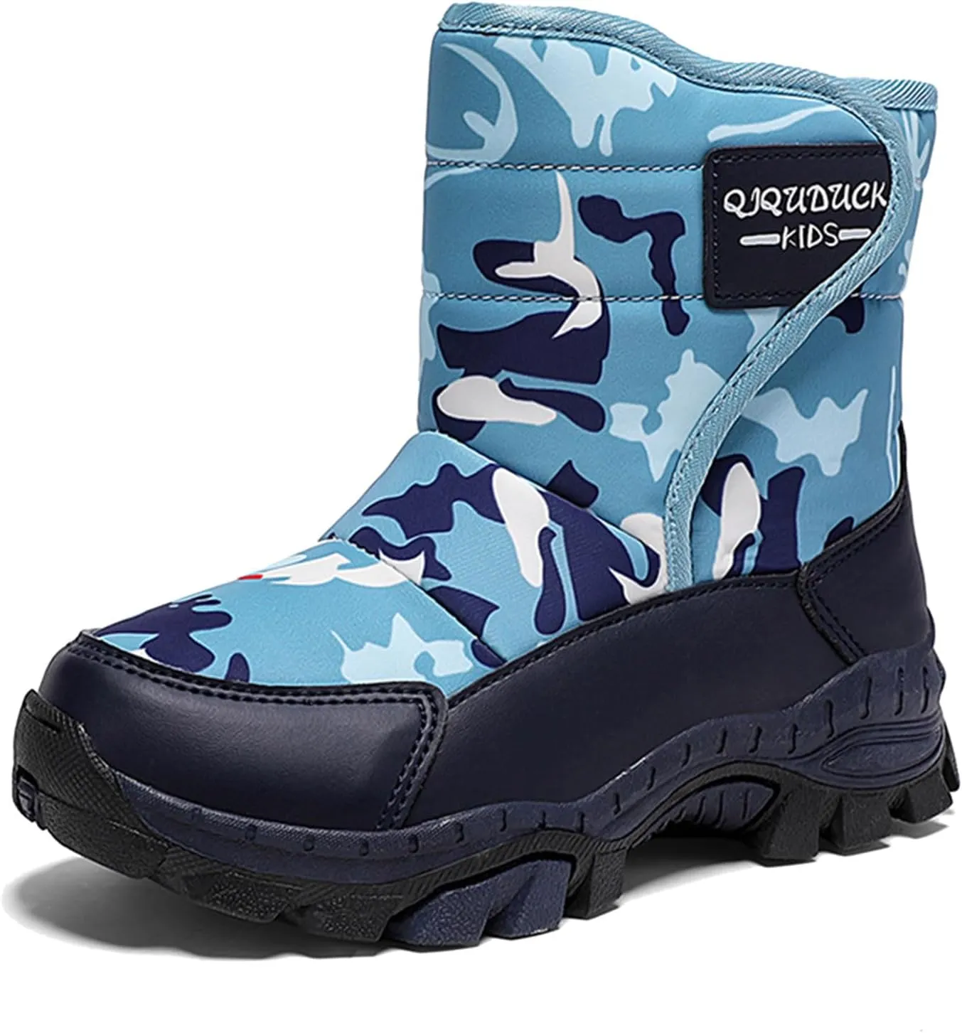 Winter Boots for Boy Girl Faux Fur Booties Mid Calf Kids Snow Shoes Warm Rain Boots for Infant Toddler Walking Shoe