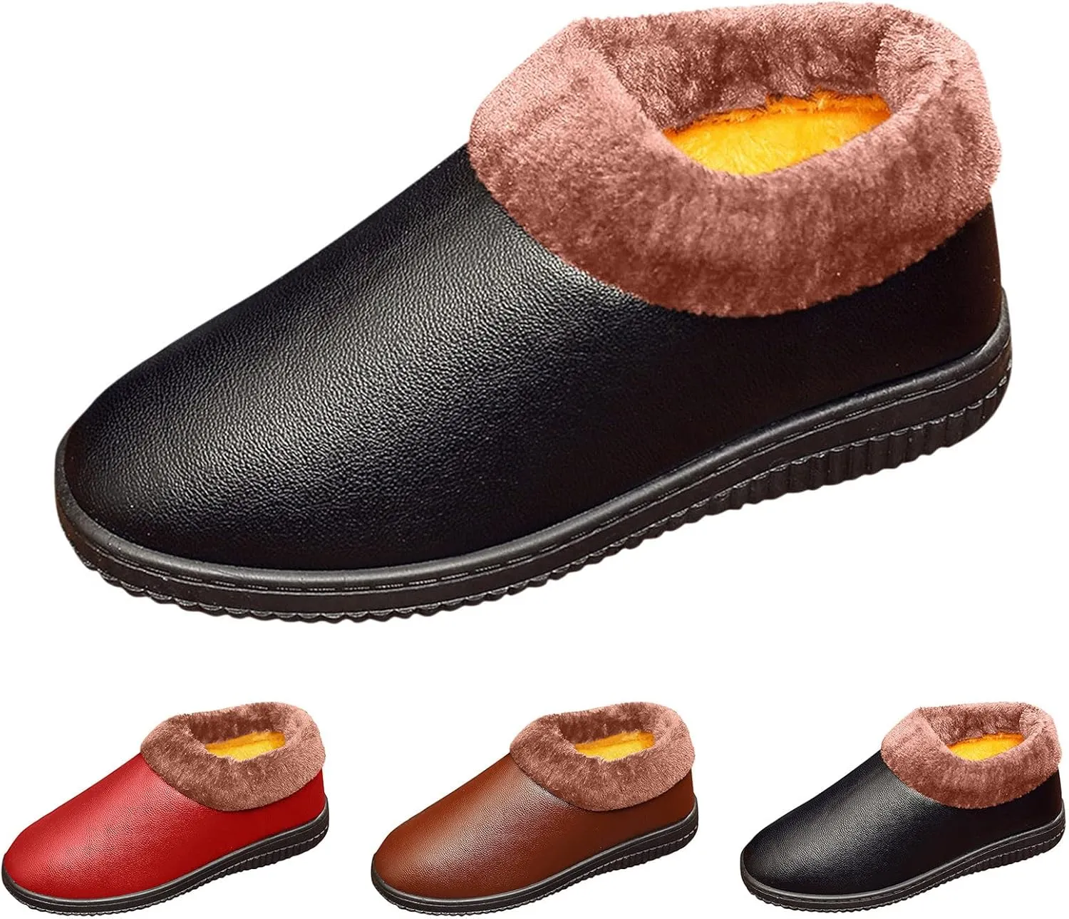 Winter Boots for Women Waterproof Snow Wide Womens Size 8.5 Snow Boot Winter Ankle Shoes for Women Waterproof Snow Women's Winter Boots Black Womens Winter Ankle Boots No Heel