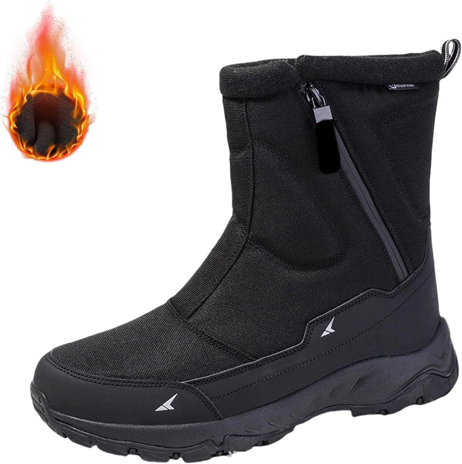 Winter Boots Men's Warm Snow Shoes Width Winter Shoes Barefoot Shoes Snow Boots Outdoor Hiking Lightweight Boots