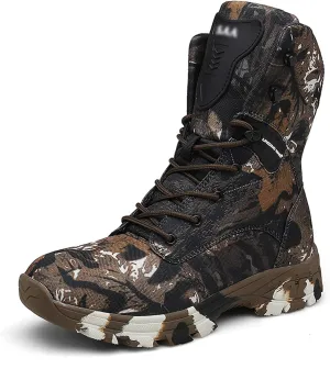 Winter Outdoor Tactical Sport Men's Shoes Oxford Waterproof Camouflage Army Boot Hiking Shoes