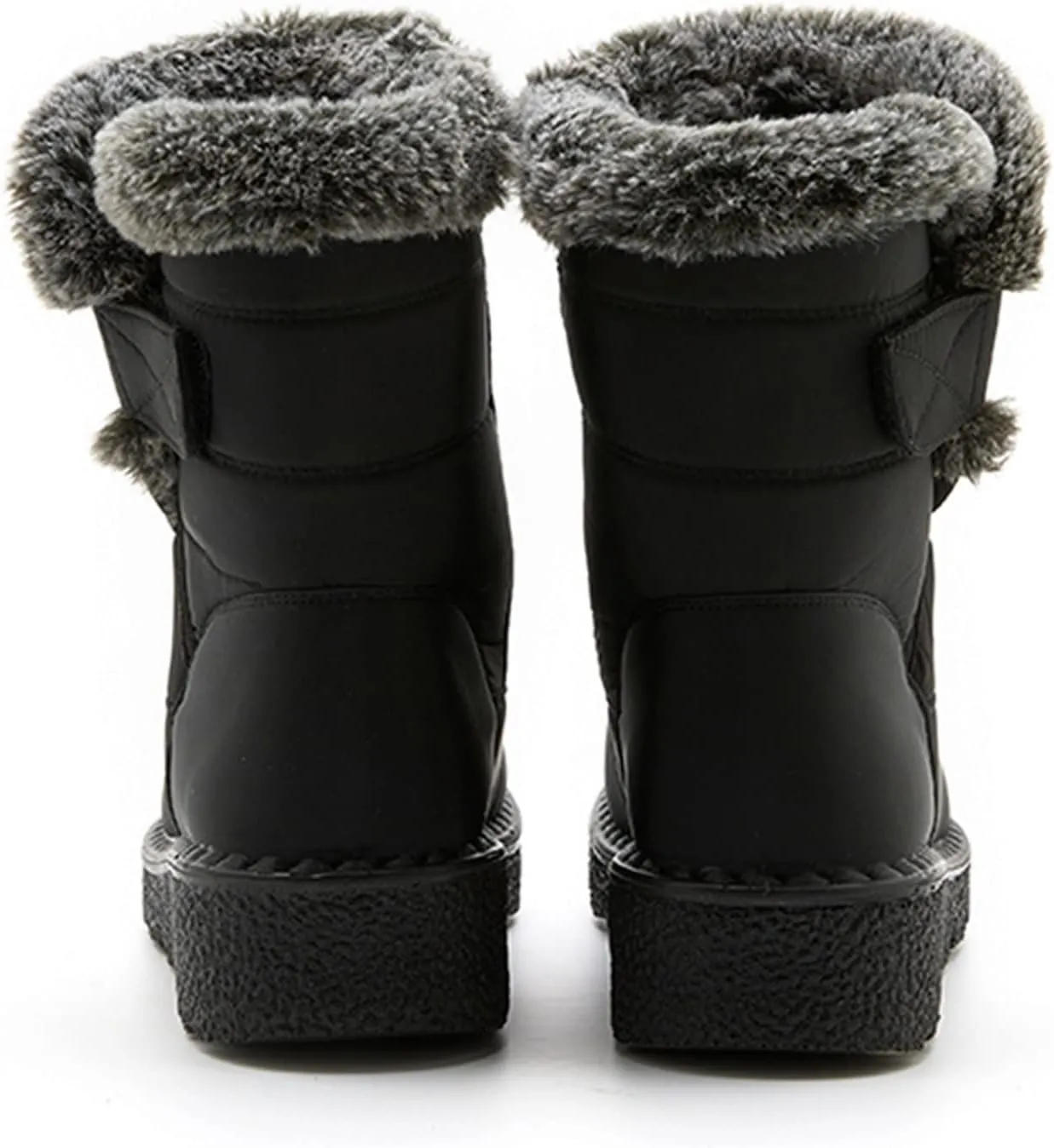 Women's Ankle Snow Boots Waterproof Snow Boots Women Black Womens Winter Boots Size 10 Wide Width Womens Duck Boots Waterproof Insulated Wide Botas De Frio Para Mujer Elegantes